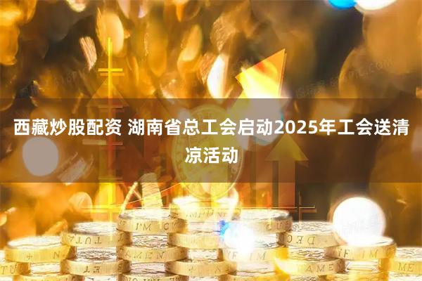 西藏炒股配资 湖南省总工会启动2025年工会送清凉活动